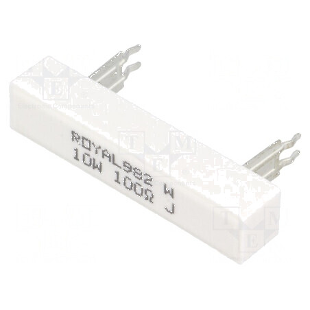 Rezistor bobinat THT 100Ω 10W ±5% pentru aplicații electronice - Dimensiuni 10x9x49mm | Electronic-mag.ro | Componente Electroni