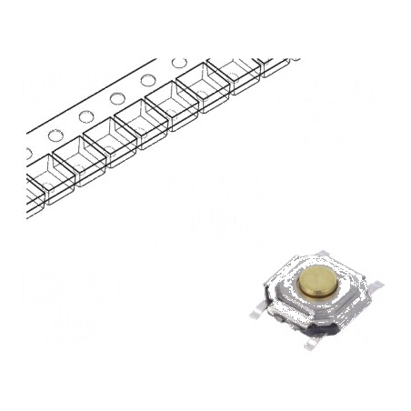 Microîntrerupător TACT SPST Poz. 2 0,05A 12VDC SMT 2,6N 1,5mm - Comutator Compact pentru Aplicații Electronice | Electronic-mag.