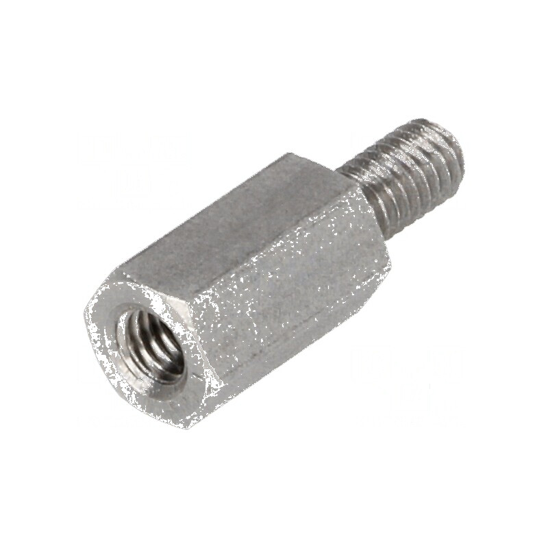 Piuliță Distanțieră Filetată 12mm M4 Intern și M4 Extern - Accesorii Montaj | Electronic-mag.ro | Componente Electronice