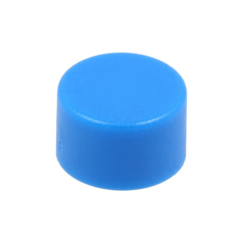 Tastă rotundă albastră 10,75mm pentru dispozitive electronice | Electronic-mag.ro | Componente Electronice