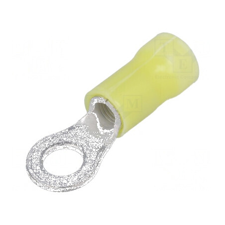Vârf inelar M5 Ø 5,2mm pentru cablu cupru izolat, compatibil pentru secțiuni 3÷6mm², crimpat | Electronic-mag.ro | Componente El