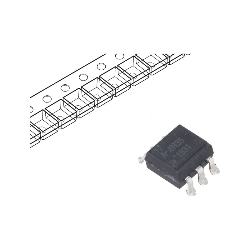 Optocuplor SMD cu 1 Ieșire, Tranzistori, Izolație 3,55kV, Tensiune Colector-Emitent 10V | Electronic-mag.ro | Componente Electro