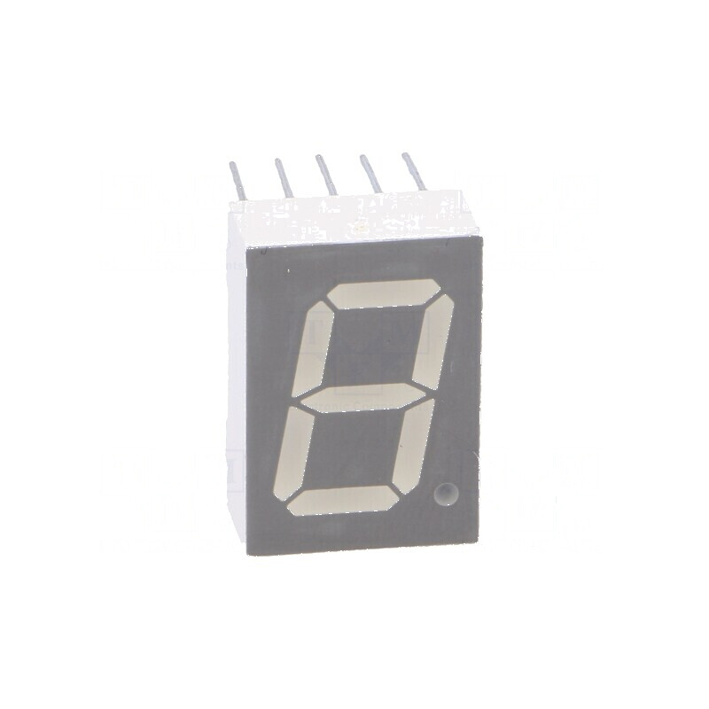 Afișaj LED cu 7 segmente 13,2mm, 0,52 Nr.car: 1, Roșie, Catod Comun | Electronic-mag.ro | Componente Electronice Afișaj LED cu 7 segmente 13,2mm, 0,52 Nr.car: 1, Roșie, Catod Comun | Electronic-mag.ro | Componente Electronice