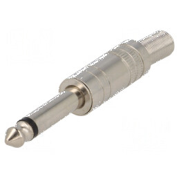 Conector Jack 6,3mm Mufă Tată Mono cu Manșon Piste 2 Drept - Accesoriu Audio Profesionist | Electronic-mag.ro | Componente Elect