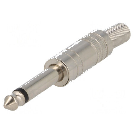 Conector Jack 6,3mm Mufă Tată Mono cu Manșon Piste 2 Drept - Accesoriu Audio Profesionist | Electronic-mag.ro | Componente Elect