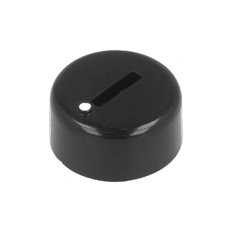 "Buton Rotativ Miniatural din Plastic Ø6mm, Dimensiuni Ø12x4,5mm, Negru" | Electronic-mag.ro | Componente Electronice