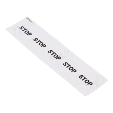 Tăbliță Descriptivă OKTRON®-JUWEL cu Marcare Clapetă STOP - Semnalizare Profesională | Electronic-mag.ro | Componente Electronic
