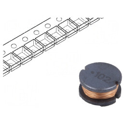 Inductor SMD 1mH 230mA ±10% Q30 Ø10mm H6mm 3,1Ω - Componentă electronică de înaltă performanță | Electronic-mag.ro | Componente 