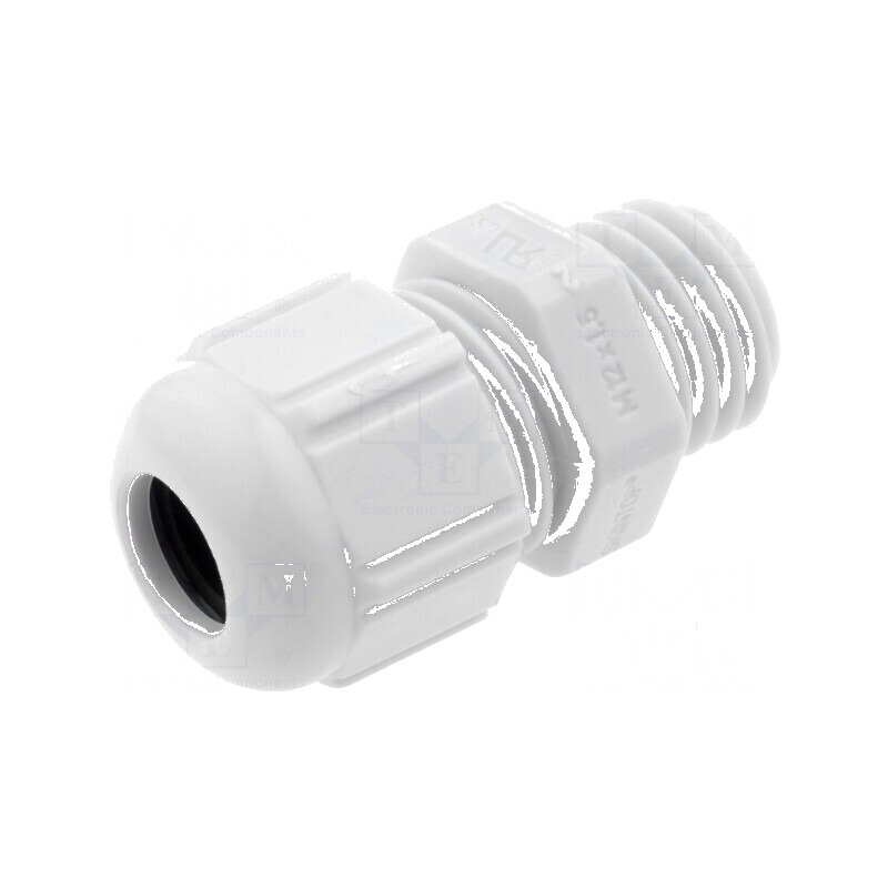 Garnitură de etanșare M12 1,5 IP68 din poliamidă gri UL94V-2 pentru protecție la apă și praf | Electronic-mag.ro | Componente El
