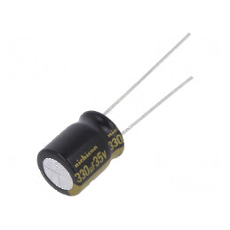Condensator electrolitic THT 330uF 35VDC Ø10x12,5mm ±20% - Componentă electronică de înaltă calitate | Electronic-mag.ro | Compo