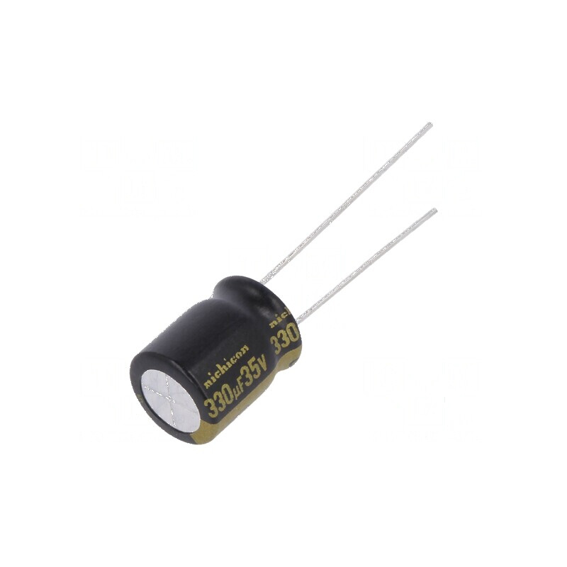 Condensator electrolitic THT 330uF 35VDC Ø10x12,5mm ±20% - Componentă electronică de înaltă calitate | Electronic-mag.ro | Compo Condensator electrolitic THT 330uF 35VDC Ø10x12,5mm ±20% - Componentă electronică de înaltă calitate | Electronic-mag.ro | Compo