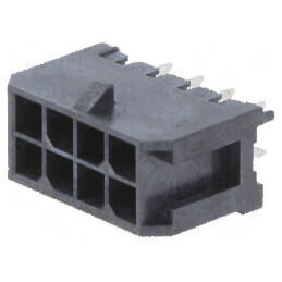 Conector cablu-placă soclu tată Minitek® Pwr 3.0 3mm PIN 8 - Componentă electrică de înaltă calitate | Electronic-mag.ro | Compo