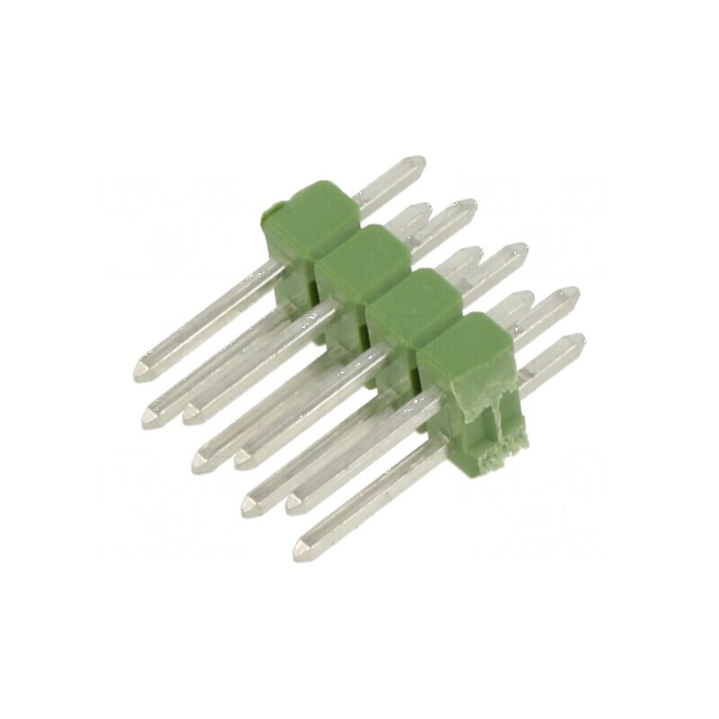 Conector AMPMODU MOD II, 8 pini THT, tată, şiruri pini | Electronic-mag.ro | Componente Electronice