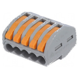 Bornă cu Arc pentru Eliberare Rapidă, 0,2÷2,5mm², 28AWG÷12AWG, 450V - Conexiune Eficientă și Securizată | Electronic-mag.ro | Co