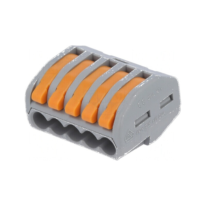 Bornă cu Arc pentru Eliberare Rapidă, 0,2÷2,5mm², 28AWG÷12AWG, 450V - Conexiune Eficientă și Securizată | Electronic-mag.ro | Co