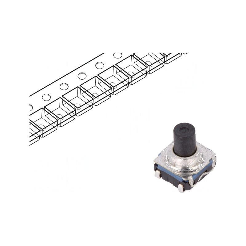 Microîntrerupător TACT SPST-NO 0,05A/32VDC SMT - Pozitie 2, Fara Contact | Electronic-mag.ro | Componente Electronice Microîntrerupător TACT SPST-NO 0,05A/32VDC SMT - Pozitie 2, Fara Contact | Electronic-mag.ro | Componente Electronice