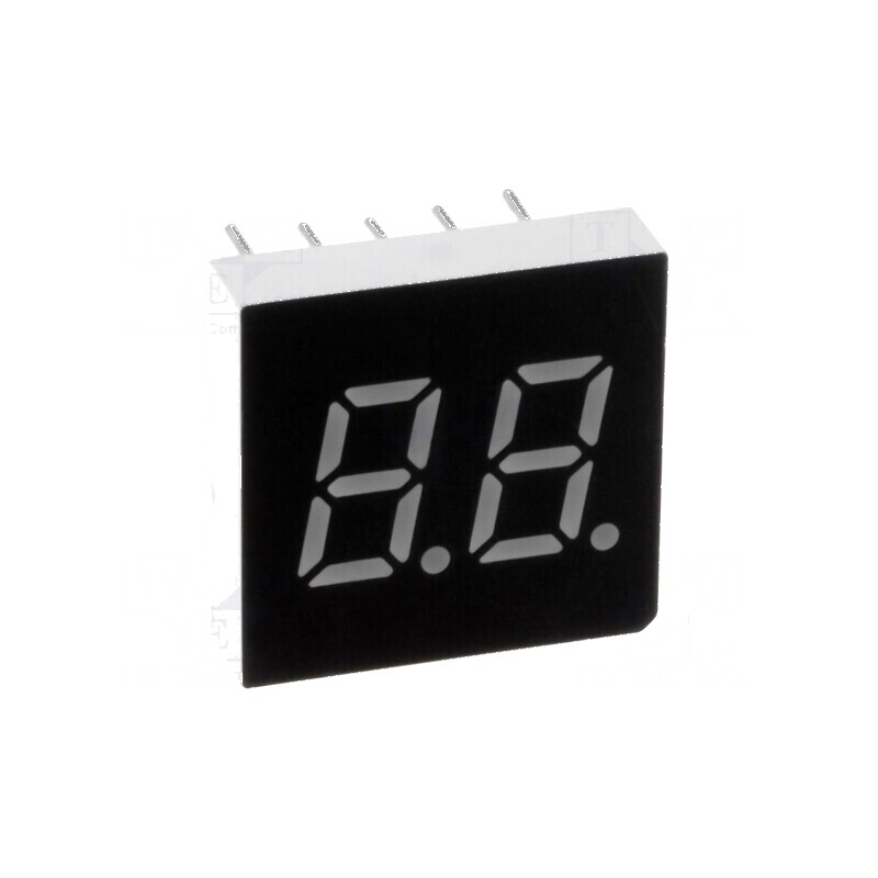 Afișaj LED cu 7 segmente 7,62mm, 0,3 Nr.car: 2, Verde, 3mcd | Electronic-mag.ro | Componente Electronice Afișaj LED cu 7 segmente 7,62mm, 0,3 Nr.car: 2, Verde, 3mcd | Electronic-mag.ro | Componente Electronice