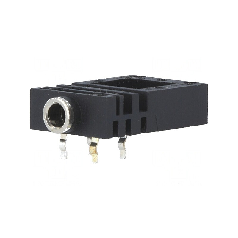 Conector Jack 3,5mm Soclu Mamă Piste 2 Unghi 90° THT - Componente Electronice | Electronic-mag.ro | Componente Electronice