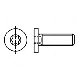Şurub M6x20 cu Cap Rotund Torx® TX20 din Oţel Zincat - Rigiditate şi Durabilitate Sporită | Electronic-mag.ro | Componente Elect