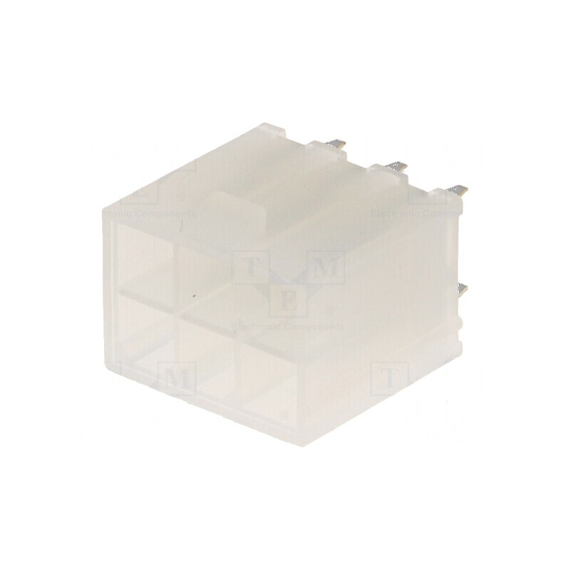 Conector Mini-Fit Jr 4,2mm PIN 6 THT pentru Cablu-Placă Soclu Tată | Electronic-mag.ro | Componente Electronice