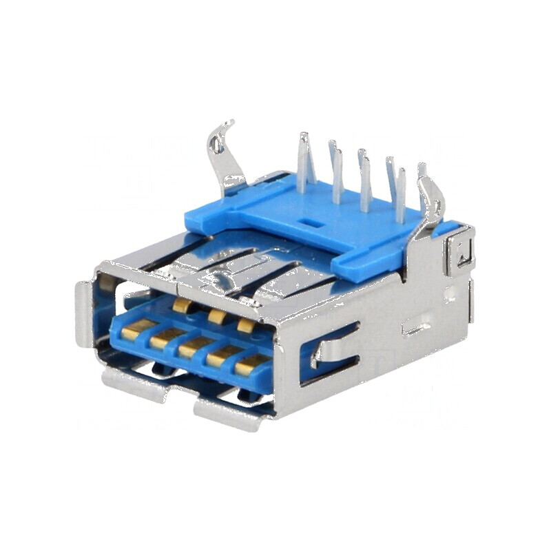 Conector USB A soclu pentru PCB THT 90° USB 3.0 - Compatibilitate ridicată și montaj eficient | Electronic-mag.ro | Componente E Conector USB A soclu pentru PCB THT 90° USB 3.0 - Compatibilitate ridicată și montaj eficient | Electronic-mag.ro | Componente E