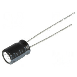 Supercondensator THT 1F 2,7VDC ±20% Ø6,3x9mm - Capacitor de Stocare Energie pentru Aplicații Electronice | Electronic-mag.ro | C