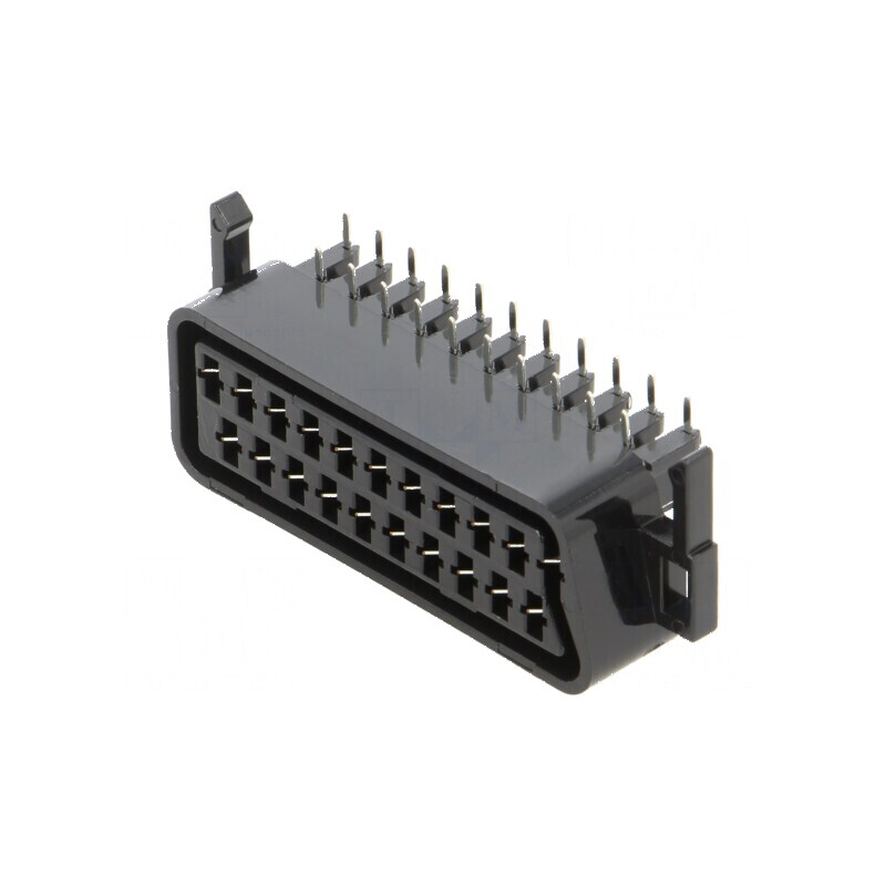 Conector SCART Soclu Mamă pentru Montare pe Panou în Unghi de 90° - Accesorii Audio Video | Electronic-mag.ro | Componente Elect