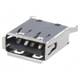 Conector USB A soclu THT drept USB 2.0 cu finisaj aurit - Componente electronice de înaltă calitate | Electronic-mag.ro | Compon