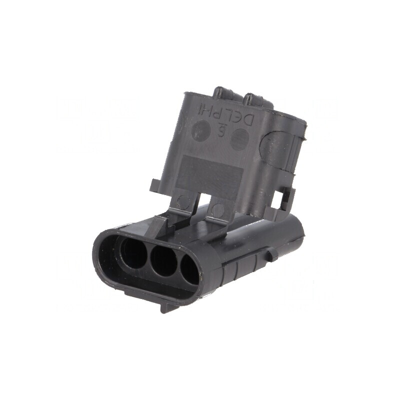 Conector Weather Pack Cablu-Cablu Mufă Tată PIN 3 | Electronic-mag.ro | Componente Electronice