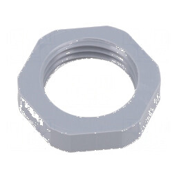 Piuliță NPT 1/2 Poliamidă Gri Întunecat cu Flanșă - Temperatura de Funcționare -20 până la 100°C | Electronic-mag.ro | Component