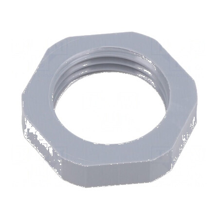Piuliță NPT 1/2 Poliamidă Gri Întunecat cu Flanșă - Temperatura de Funcționare -20 până la 100°C | Electronic-mag.ro | Component