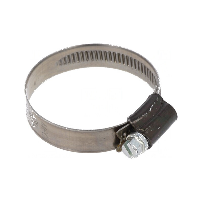 Colier de strângere cu şurub W: 9mm, Crimpare 38-50mm, Oţel ST | Electronic-mag.ro | Componente Electronice