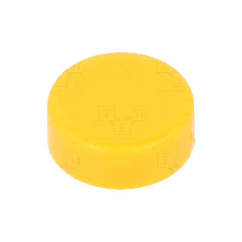 Tastă rotundă galbenă 8,5mm pentru echipamente electronice | Electronic-mag.ro | Componente Electronice