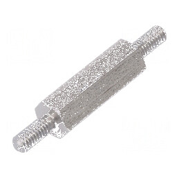 Piuliță Distanțieră Filetată 15mm, Filet Exterior M2.5, Hexagonală | Electronic-mag.ro | Componente Electronice