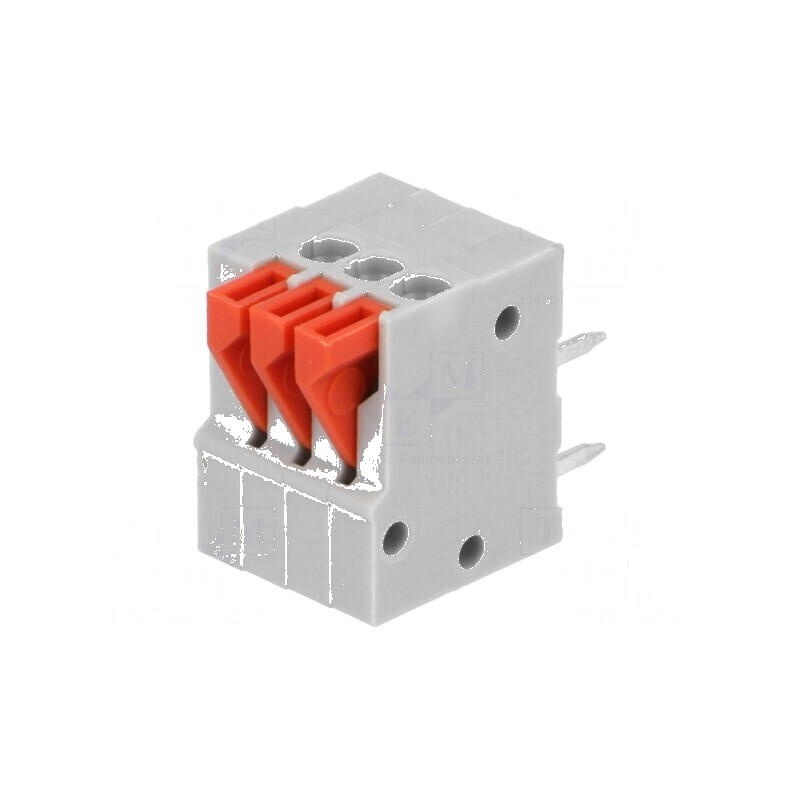 Regletă de conexiuni pentru PCB 90° 2,54mm, 3 piste, 2A - Componente electronice de înaltă calitate | Electronic-mag.ro | Compon