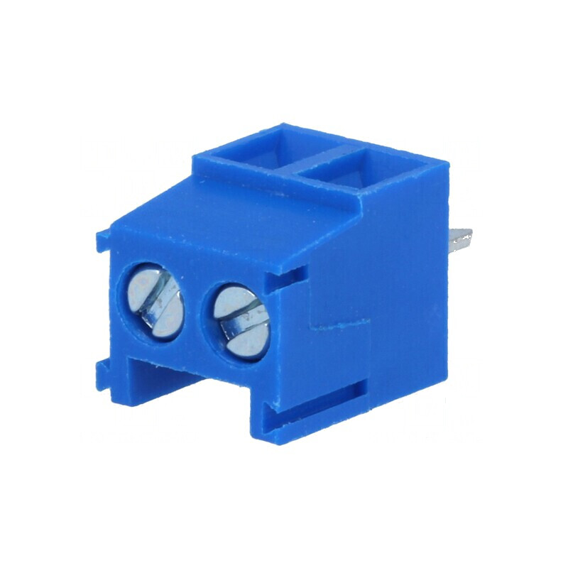 Regletă de conexiuni pentru PCB 90° 3,5mm, 2 piste, 1mm² | Electronic-mag.ro | Componente Electronice