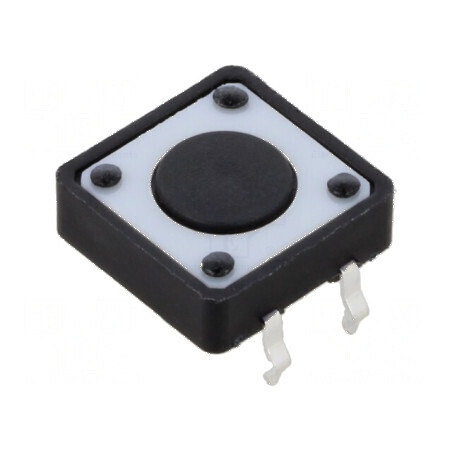 Microîntrerupător TACT SPST-NO 0,05A/12VDC THT 1,57N, Pozitie 2, Componentă Electronică | Electronic-mag.ro | Componente Electro