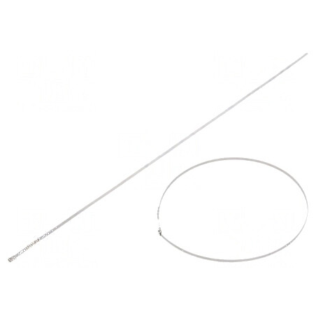 Colier de strângere din oțel natural, dimensiuni L: 680mm, W: 4,6mm, capacitate 445N | Electronic-mag.ro | Componente Electronic