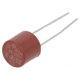 Siguranță întârziere 4A 250VAC THT TR5 cupru 372 - Componente electrice profesionale | Electronic-mag.ro | Componente Electronic