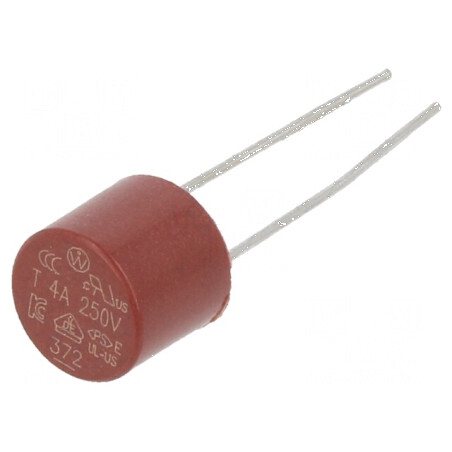 Siguranță întârziere 4A 250VAC THT TR5 cupru 372 - Componente electrice profesionale | Electronic-mag.ro | Componente Electronic