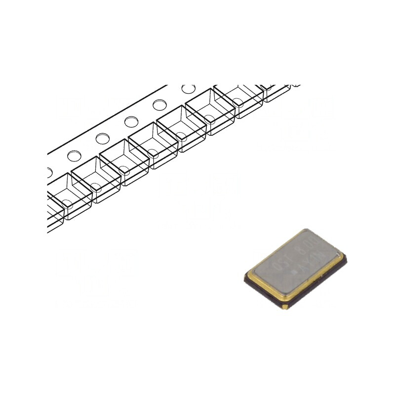 Rezonator de cuarț SMD 8MHz ±20ppm 18pF 5x3,2x0,9mm | Electronic-mag.ro | Componente Electronice