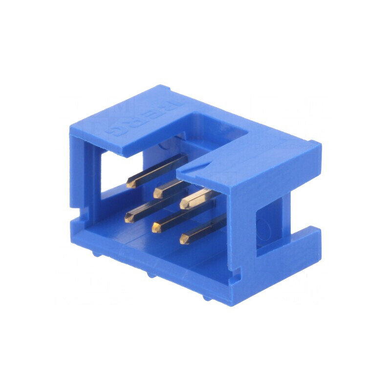 Conector IDC Soclu Tată PIN 6 Drept THT Aurit 2,54mm pentru Montaj Rapid | Electronic-mag.ro | Componente Electronice