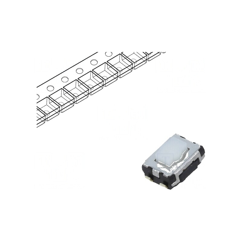 Microîntrerupător TACT SPST 0,02A/15VDC SMT fără 2,5mm - Comutator Compact pentru Aplicații Electronice | Electronic-mag.ro | Co Microîntrerupător TACT SPST 0,02A/15VDC SMT fără 2,5mm - Comutator Compact pentru Aplicații Electronice | Electronic-mag.ro | Co
