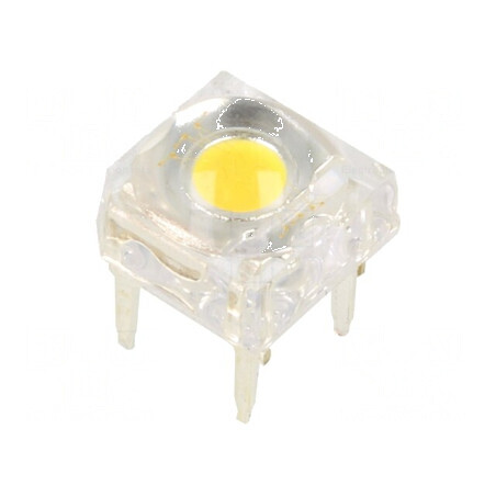 "LED Super Flux Alb Cald 7,62x7,62mm - 19,5÷22lm, 120° - Eficiență Energetică" | Electronic-mag.ro | Componente Electronice