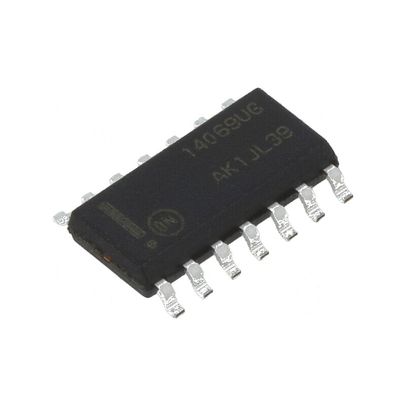 'IC Digital NOT 6 IN 1 CMOS SMD SO14 3-18VDC -55°C până la 125°C, Tub' | Electronic-mag.ro | Componente Electronice