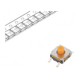 Microîntrerupător TACT SPST-NO 0,05A/32VDC SMT - Component electronic de înaltă precizie | Electronic-mag.ro | Componente Electr