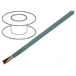 Cablu LiYY 4x0,14mm² Neecranat 300V Cu Litat Gri Clasa 5 - Conexiune Electrică Profesională | Electronic-mag.ro | Componente Ele