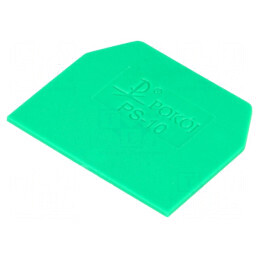 Placă extremitate verde din poliamidă, lățime 1mm, rezistență temperatură -25 până la 100°C | Electronic-mag.ro | Componente Ele