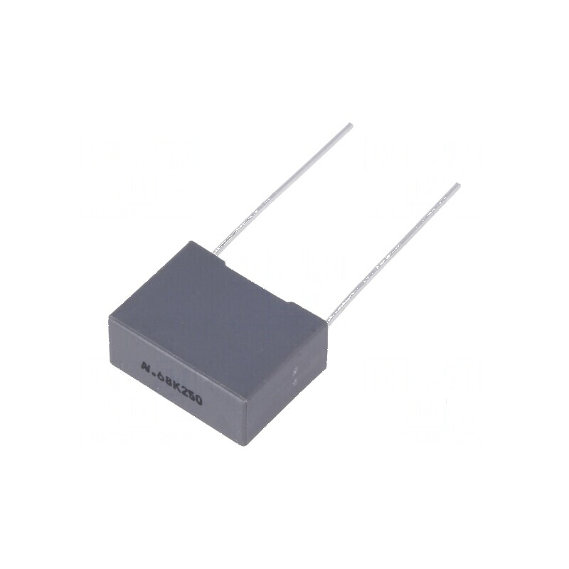 Condensator cu Poliester 680nF 160VAC 250VDC 15mm ±10% THT pentru Circuit Electric | Electronic-mag.ro | Componente Electronice