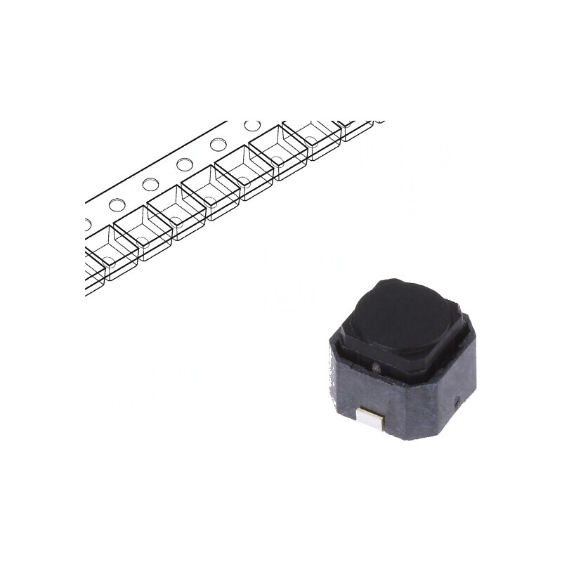 Microîntrerupător TACT SPST Pozitiv 2 - 0,05A/16VDC SMT 2,45N 5mm | Electronic-mag.ro | Componente Electronice
